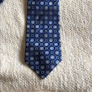 SunRiver Tie. Blues.. Navy, med blue, pale yellow
